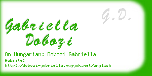 gabriella dobozi business card